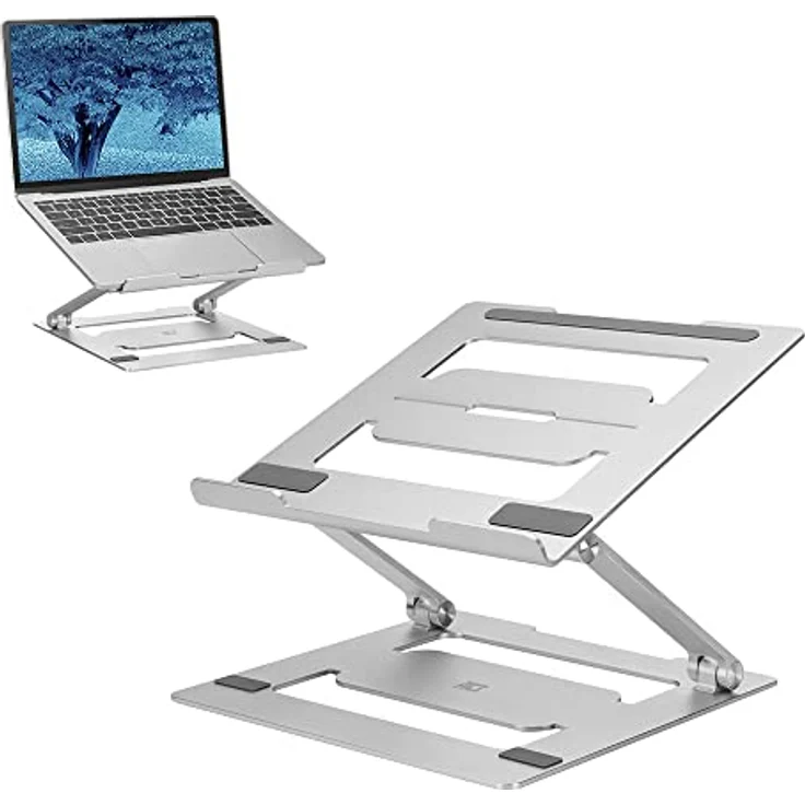 ACT Tragbarer Aluminium-Laptop-Ständer AC8135, ergonomisches Design, für Laptops bis zu 15,6 Zoll – Bild 1