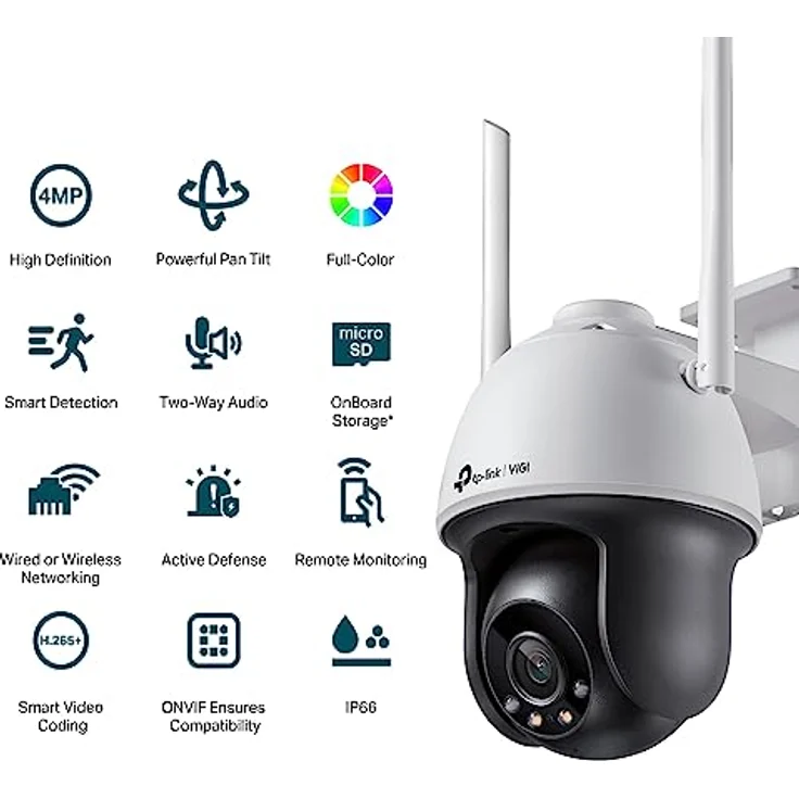 TP-Link Kamera VIGI C540-W(4MM) (C540-W(4MM)), Überwachungskamera mit 4MM Objektiv – Bild 2