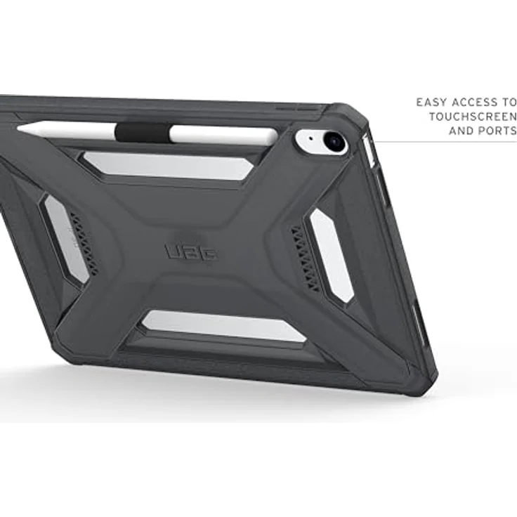 URBAN ARMOR GEAR Scout LT Case für Apple iPad 10.9 / iPad 11, grau transparent, mit Apple Pencil Halterung und verstärkten Ecken, Militärstandard Schutz – Bild 5