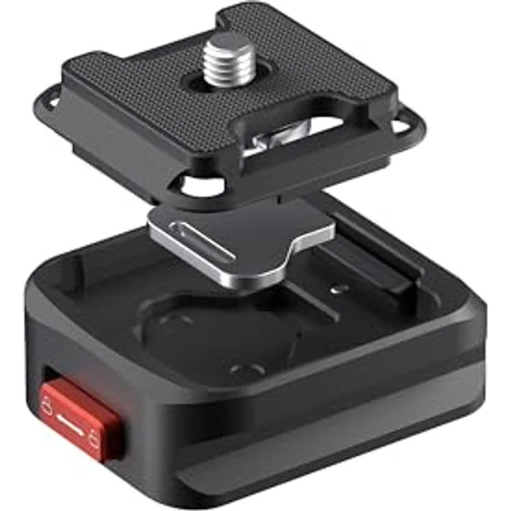 Freewell Stativ-Schnellspannklemme, Aluminium-Konstruktion mit 1/4-Zoll-20-Schraube, unterstützt bis zu 10 kg, kompakte und leichte Bauweise für DSLR und spiegellose Kameras – Bild 1