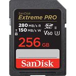 SanDisk Extreme PRO SDXC UHS-II Speicherkarte V60 256 GB (280 MB/s, 6K, 4K UHD, U3, C10, Rescue PRO Deluxe)