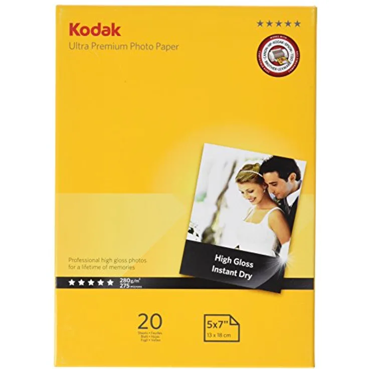 Kodak Supplies 185Z000360 Fotopapier 20 Blatt 5x7