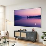 En.Casa Projektionsleinwand Väkhoga 100 Zoll 16:9, wandhängend mit ALR-Beschichtung für starke Kontraste, Grau