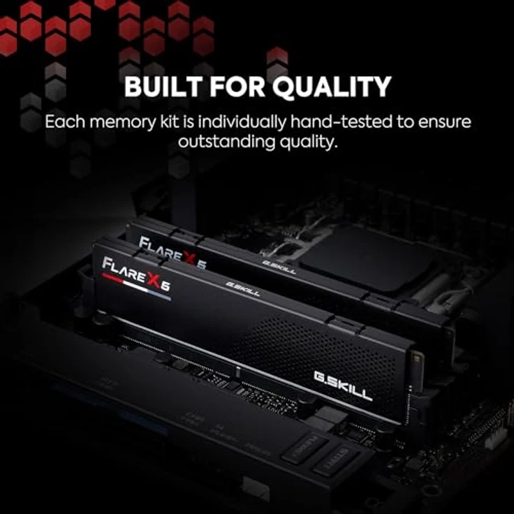 G.SKILL Flare X5 Series 32GB DDR5 6000 CL36-36-36-96 Dual Channel Desktop Memory, matt Schwarz – Bild 5
