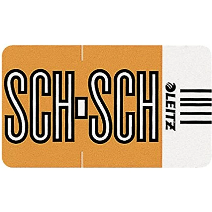 LEITZ Aktenordner LEITZ Buchstabensignal Orgacolor "SCH" auf Rolle, hellbraun – Bild 2