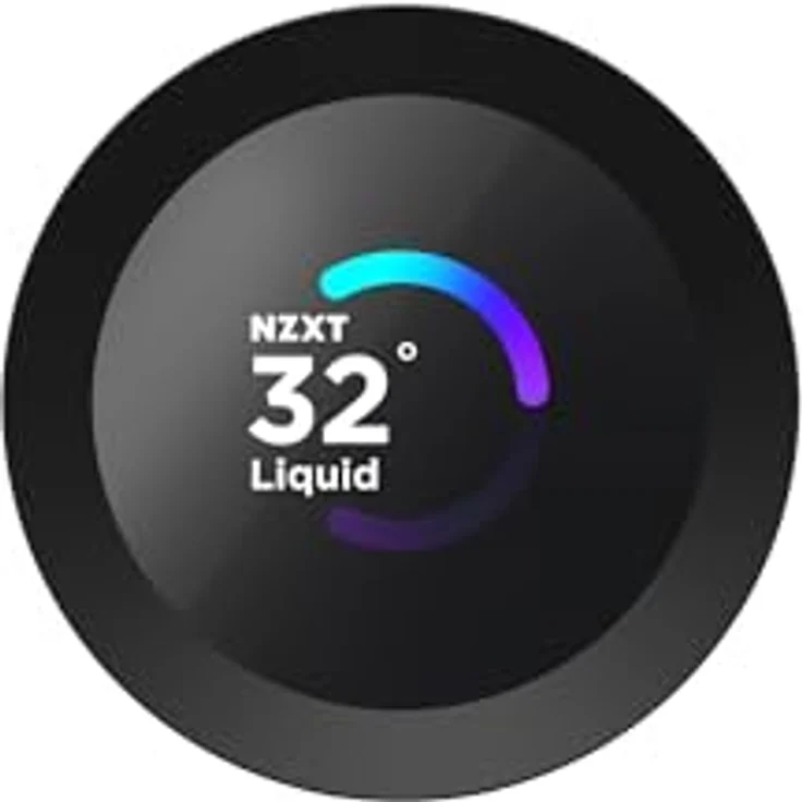 NZXT Kraken Plus 280, AIO CPU Flüssigkeitskühler mit 280mm Radiator, 2 x F140P Lüfter, anpassbarem 1,54" LCD, kompatibel mit AMD AM5/AM4 und Intel LGA 1851/1700/1200/115X, schwarz – Bild 5
