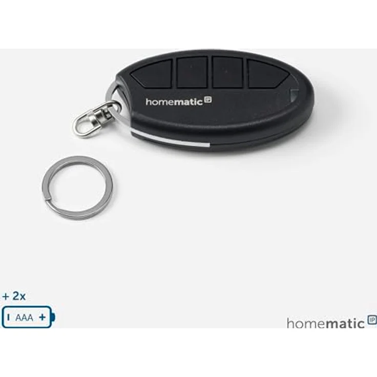 Homematic IP 160723A0 Schlüsselbundfernbedienung, 4 Tasten Smart-Home-Fernbedienung mit hoher Funk-Reichweite bis 200m, individualisierbar – Bild 5