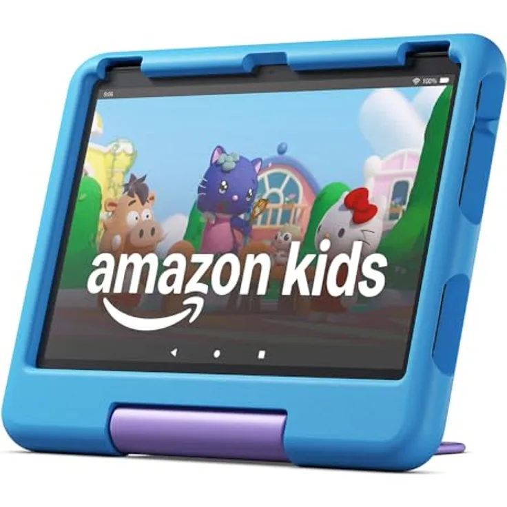 AMAZON Fire HD 10 Kids (2023), Tablet mit 32 GB, kindersicher und mit blauer Hülle