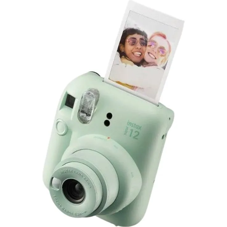 Fujifilm mini 12, Sofortbildkamera mit 62 mm x 46 mm Bildgröße, Mint Green