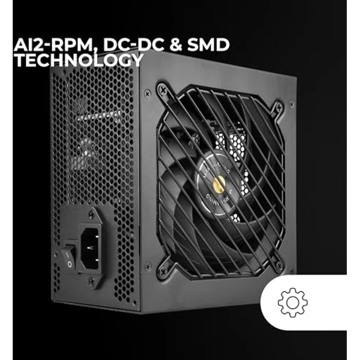 Mars Gaming MPB1000SI, ATX Netzteil 1000W, 80Plus Gold 90%, 7 Jahre Garantie, SI Extreme Silence Lüfter, Schwarz – Bild 5