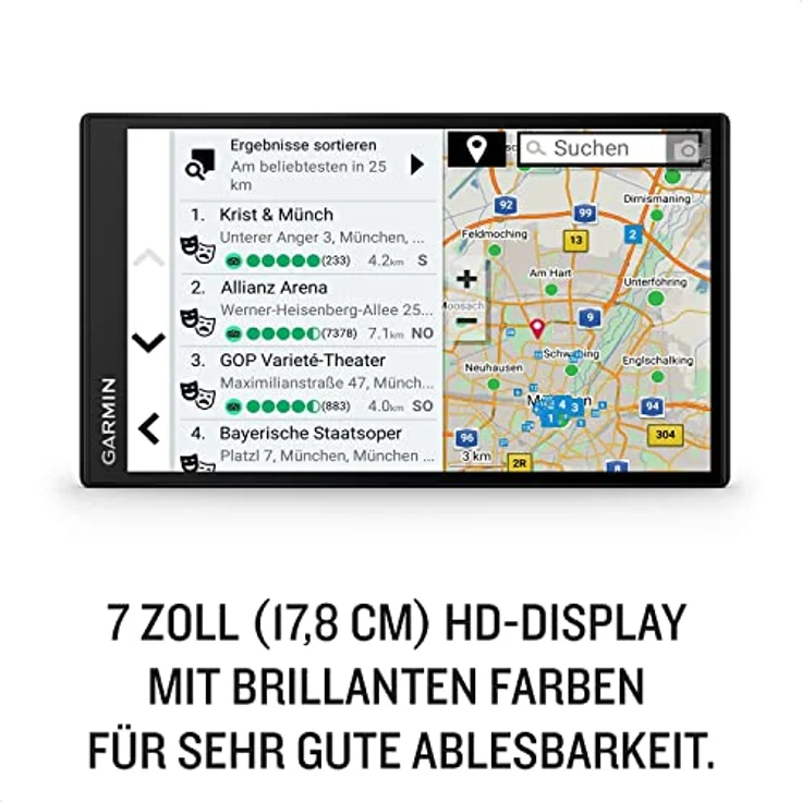 Garmin DriveSmart 76 MT-D, Navigationsgerät mit 7 Zoll HD-Display, 3D-Europakarten, Verkehrsinfos in Echtzeit und Sprachsteuerung – Bild 2