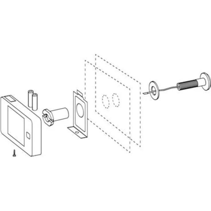 BURG-WÄCHTER, Digitaler Türspion, Door eGuard DG 8100, Farbdisplay, Für Türstärken von 38-110 mm – Bild 3