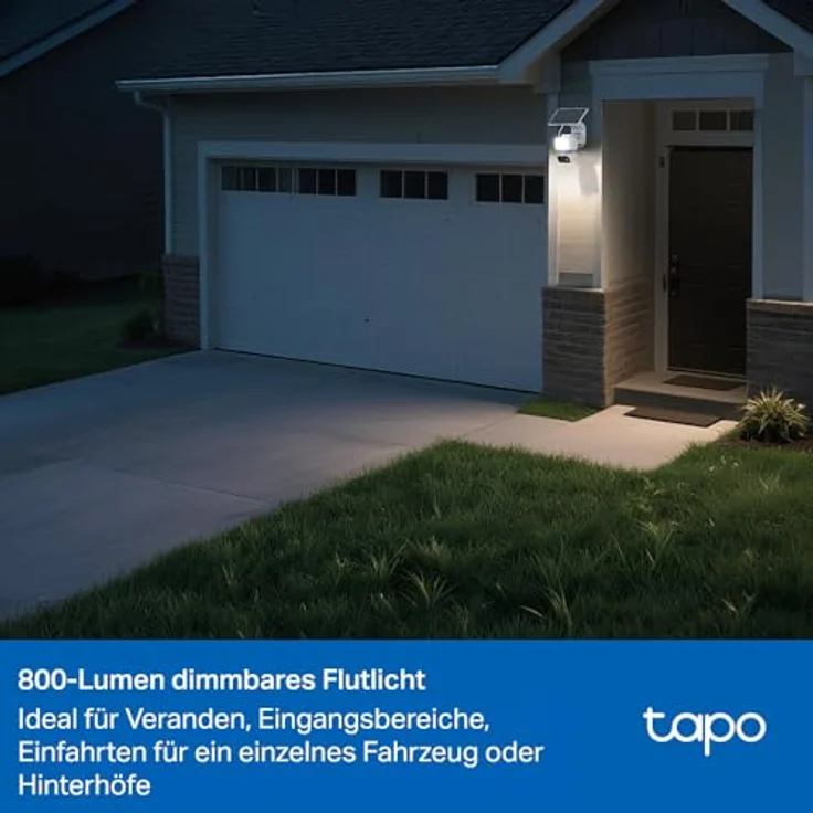 Tapo C615F KIT, 360° Solar Überwachungskamera Außen mit Akku, 2K 3MP, KI-Erkennung, 24/7 Aufnahme, 2-Wege-Audio, IP65, kompatibel mit Alexa & Google – Bild 4