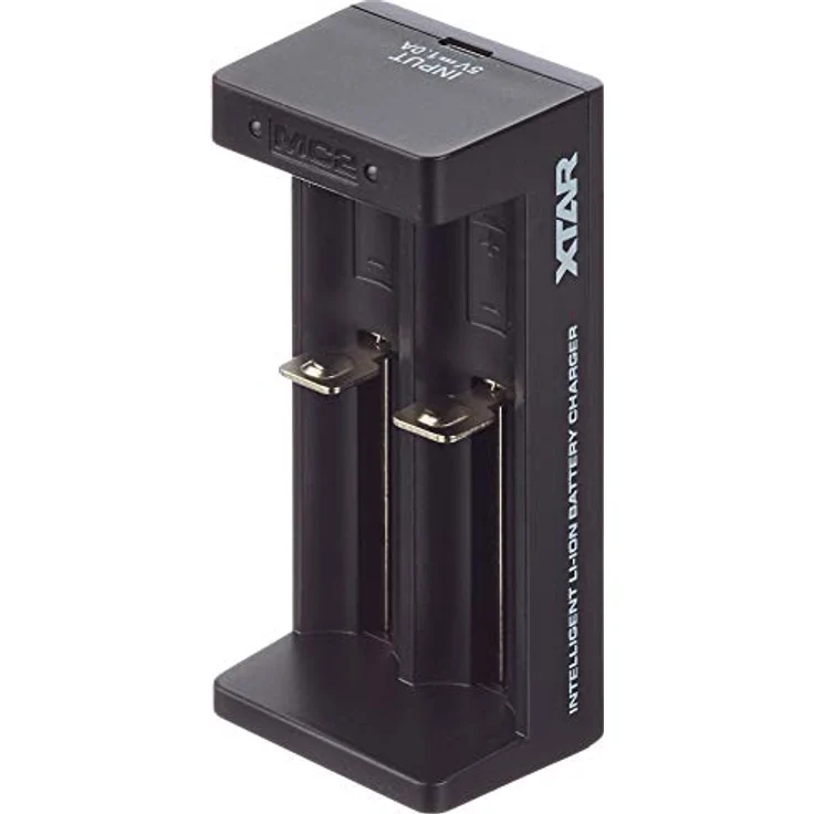 Xtar MC2 intellicharges CCCV Li-Ion Ladegerät (5 Volt, 1A, 2 Ladeschäte) für Formate 14500 bis 26650 – Bild 3