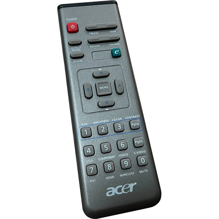 Acer VZ.J5300.006, Original Fernbedienung für A-2605, VZ.J5300.007, A-2608, sofort einsatzbereit, Schwarz