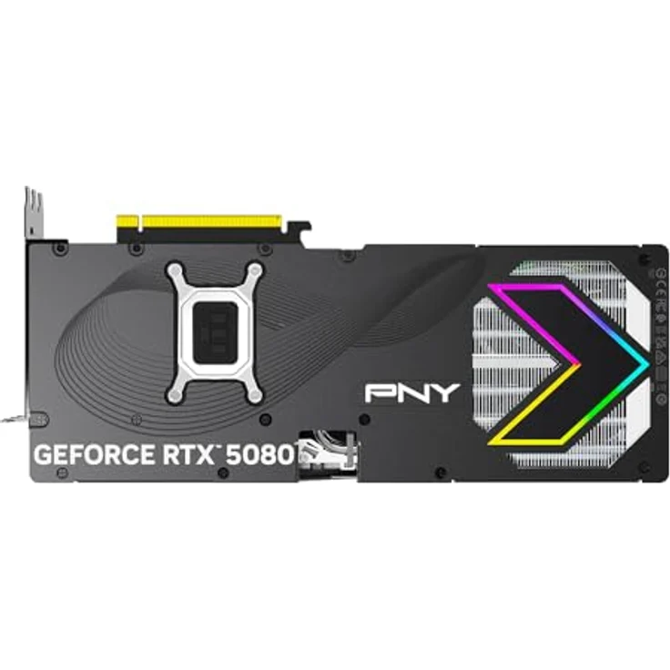 PNY GeForce RTX™ 5080 16GB ARGB OC Triple Fan Grafikkarte DLSS 4, Schwarz – Bild 5