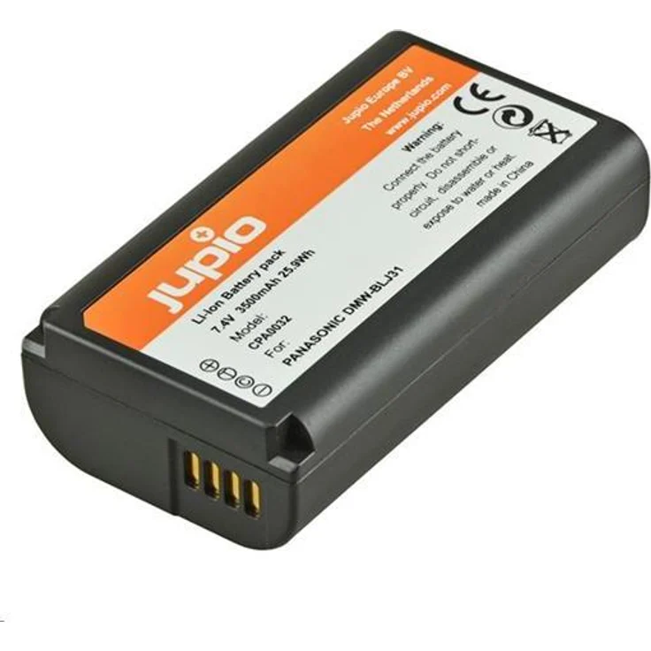 Jupio DMW-BLJ31E, 3500 mAh Lithium-Ionen Akku für Panasonic Digitalkameras, kompatibel mit Lumix S1R und S1H