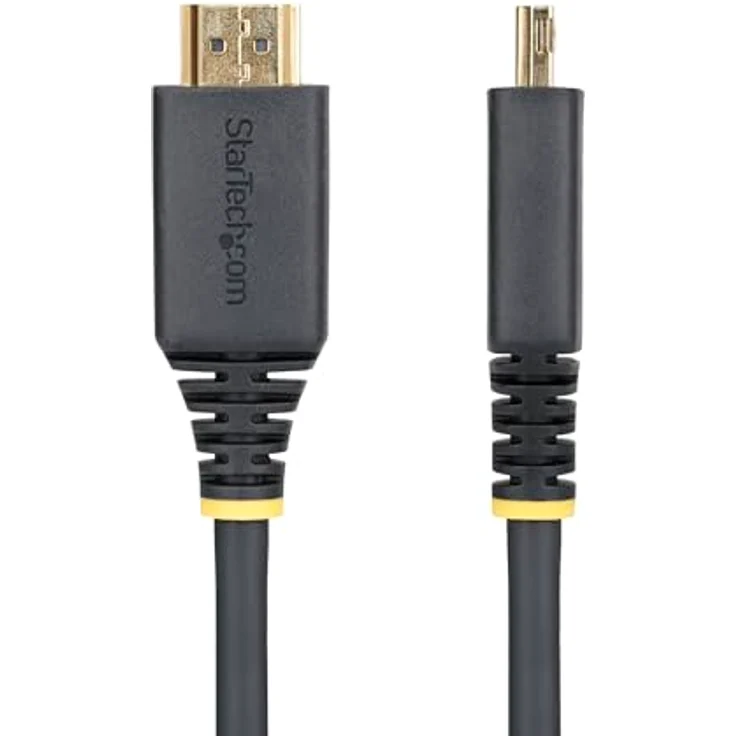 StarTech.com 1,8m High Speed HDMI-Kabel mit Griff-Steckern, 4K 60Hz, 1440p 144Hz, HDR10, HDCP 2.2, TPE-Mantel, Schwarz – Bild 3