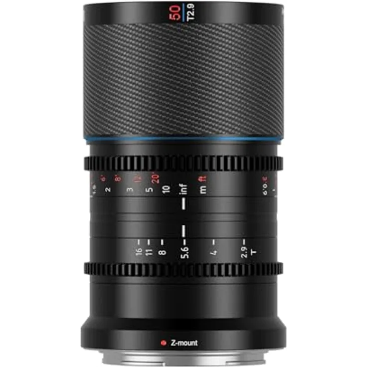 SIRUI Saturn 50 mm T2.9 1.6X Vollformat Kohlefaser anamorphe Linse, Cine Objektiv weniger als 500 g (Nature Flares, Z Mount)