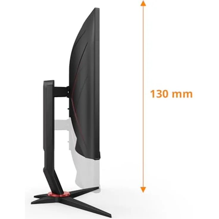 AOC Gaming C27G2Z3-27 Zoll Curved FHD Monitor, 240Hz, 1ms, Freesync Premium, HDR10, schwarz-rot – Bild 5