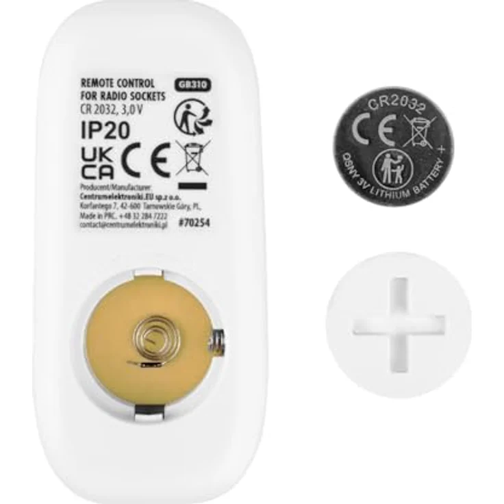 GreenBlue GB313 F Set, 3 ferngesteuerte Steckdosen, 16 A, 3680 W, 433-MHz-Funk, Reichweite bis 30 m, Schuko-Stecker Typ F, inklusive CR2032-Batterie – Bild 5