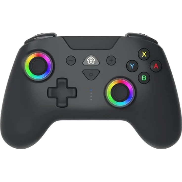 SUBSONIC Wireless Controller für Switch und Switch Oled - Bluetooth drahtloser Controller mit LED, Vibration und 6-Achsen-Gyro - Schwarz – Bild 1