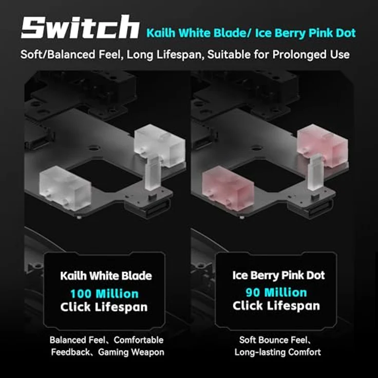 Aitor VXE R1 SE+ Kabellose Gaming-Maus, 26.000 DPI, Duale Konnektivität, Weiss – Bild 7