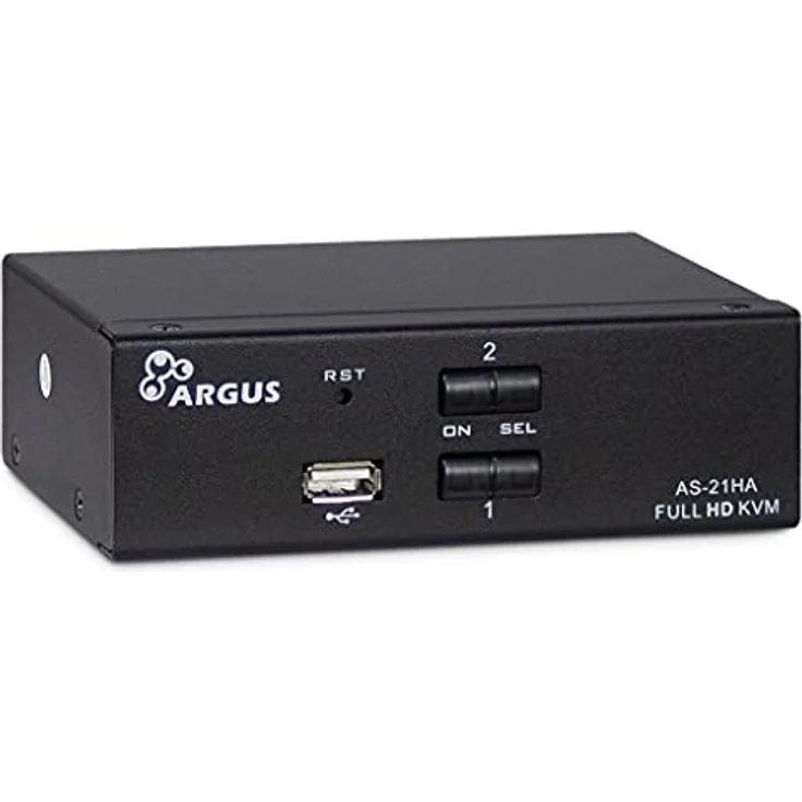 Inter-Tech KVM KVM-AS-21HA HDMI line in 2X HDMI 4X 3,5mm 3pol. Klinke 1 Power line Out 2X USB 2X 3,5mm 3pol Klinke 1x HDMI – Bild 2
