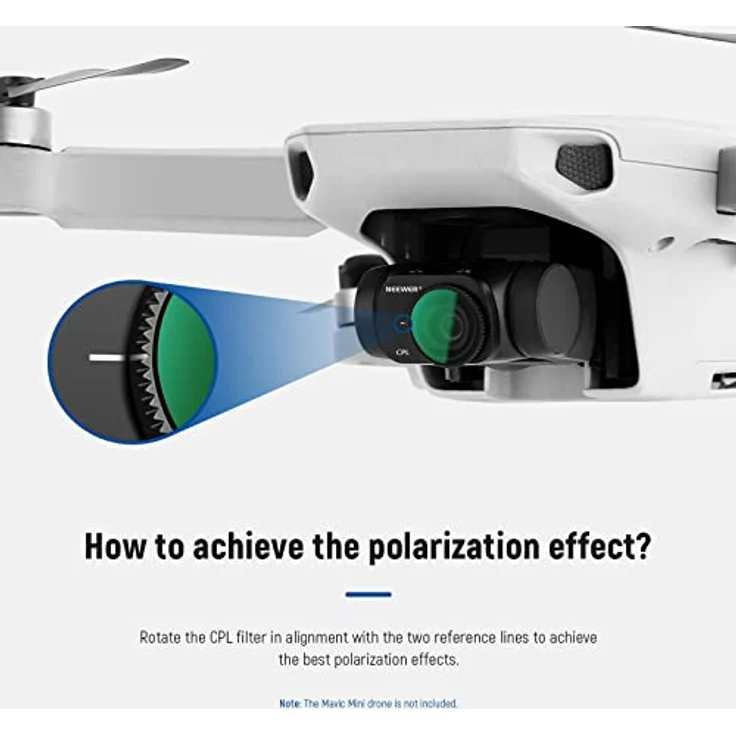 NEEWER ND Filterset 3er Pack, ND8+ND16+CPL für DJI Mavic Mini/Mini 2/Mini SE, mehrfach beschichtetes optisches HD Glas – Bild 4