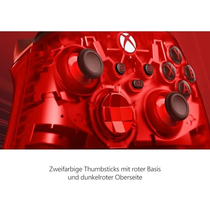 Microsoft Xbox Wireless Controller – Pulse Cipher Special Edition Rot Bluetooth-Gamepad Analog / Digital für Xbox Series S, Android, Xbox Series X, iOS, PC – Bild 5