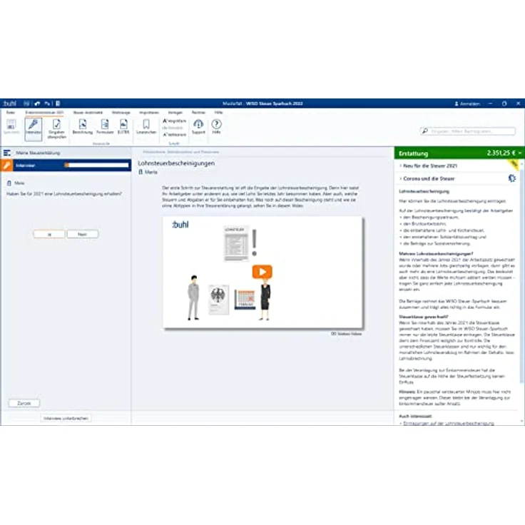 Buhl Data Service WISO Steuer-Sparbuch 2022, Steuersoftware für Einkommensteuererklärung 2021 mit Erstattung/Nachzahlung Rechner, inkl. Hunderten Steuer-Tipps und kostenlosem Telefonsupport – Bild 4