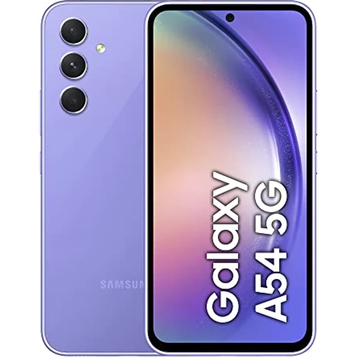 Samsung Galaxy A54 5G, Android Smartphone, 6,4 Zoll Dynamic AMOLED Display, 5.000 mAh Akku, 256 GB/8 GB RAM Handy in Awesome Violet inkl. 30 Monate Herstellergarantie  – Bild 1