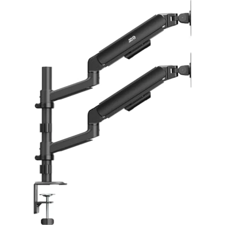 Ergo Office ER-692 Dual-Monitorhalterung für 2 Monitore (17–32 Zoll) mit Gasfedern, bis 10 kg pro Arm, VESA 75x75/100x100 – Bild 4