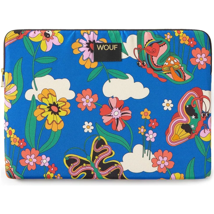 Wouf Daily Laptophülle 35.5 cm (15"), Notebooktasche mit stylischem Design, schwarz