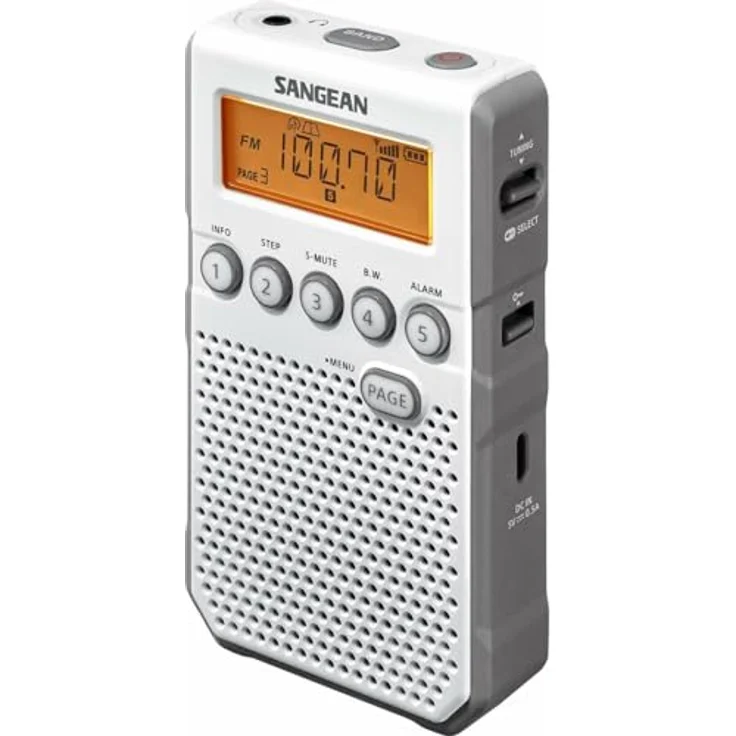 Sangean Pocket Radio DT-800, 40 Senderspeicher (20FM, 20 AM), LCD Display, APS – Bild 2