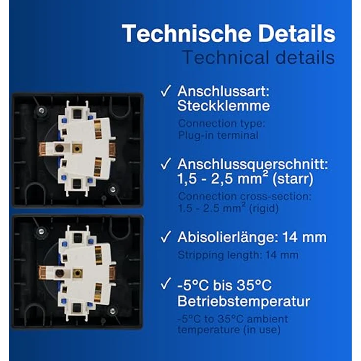 REV 0007091900 Aufputz-Steckdose IP44 Schwarz – Bild 7