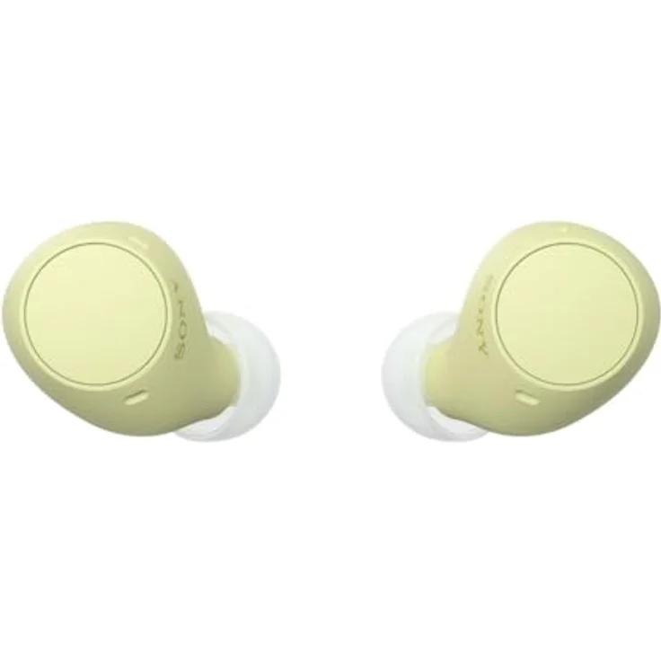 Sony WF-C510 Truly Wireless Kopfhörer - Klein, leicht, Bluetooth In-Ear Kopfhörer mit Multipoint Connection, Ambient Sound, IPX4 Bewertung, Spotify Tap, Quick Charge, 22 Std Akku, iOS & Android - Gelb – Bild 5