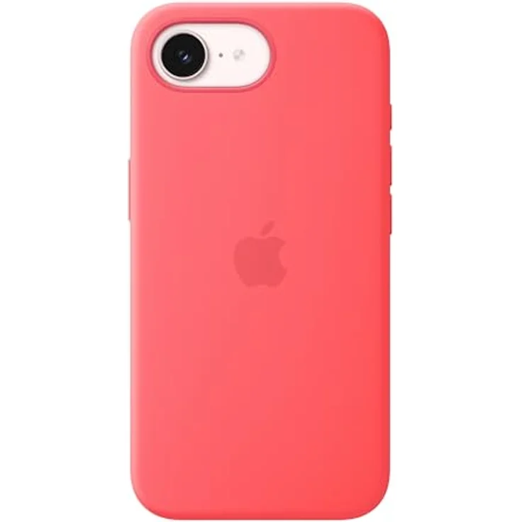 Apple iPhone 17e Silikon Case mit MagSafe, guavepink - 45% recyceltes Silikon, Mikrofaser-Futter, kabelloses Laden – Bild 1