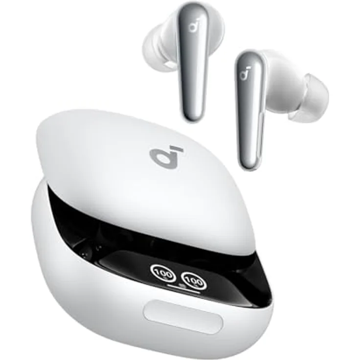 Anker Soundcore Liberty 4 Pro White True Wireless In-Ear-Kopfhörer mit aktiver Geräuschunterdrückung und 36 Stunden Akkulaufzeit