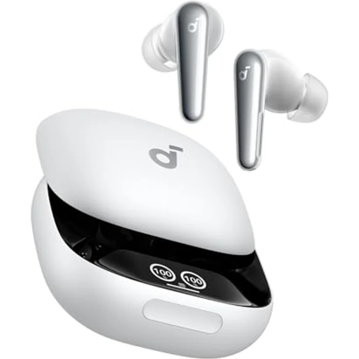 Anker Soundcore Liberty 4 Pro White True Wireless In-Ear-Kopfhörer mit aktiver Geräuschunterdrückung und 36 Stunden Akkulaufzeit – Bild 1