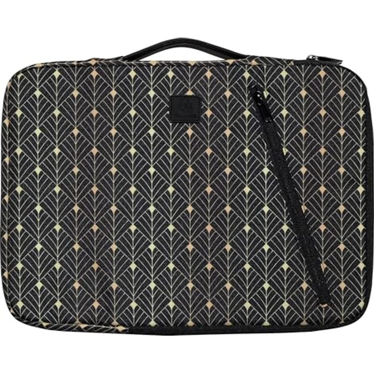 Exacompta Laptophülle NeoDeco (16", Universal), Notebooktasche aus recyceltem Polyester, wasserabweisend, schwarz – Bild 1