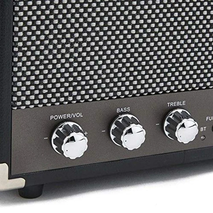 GPO WESTWOODMINIBLA Kompakter Retro Bluetooth Lautsprecher Mini schwarz – Bild 6