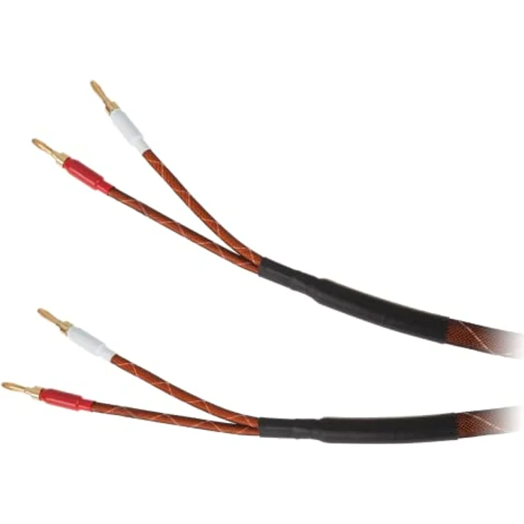 Lautsprecherkabel 3.0 Krüger&Matz (Bananenstecker), Schwarz und Rot – Bild 2