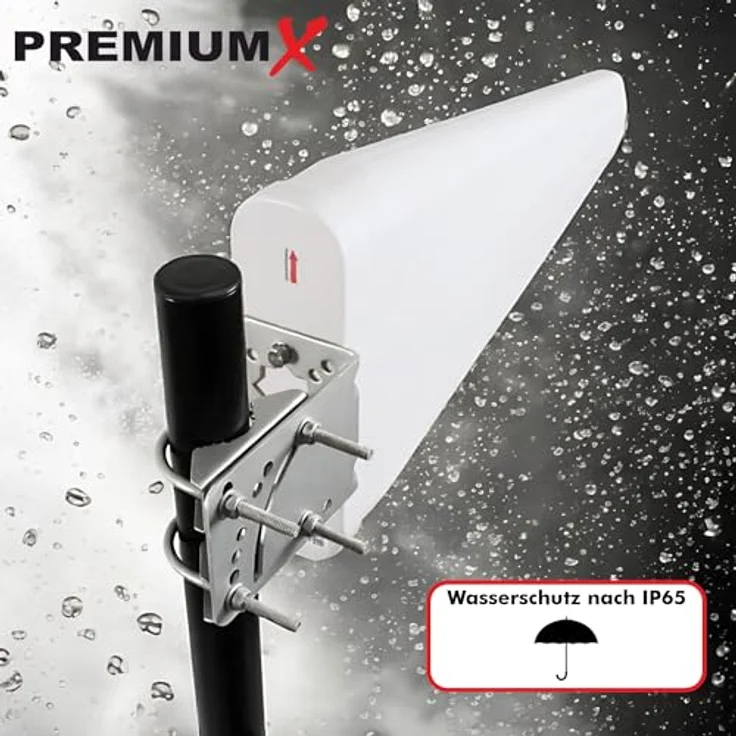 PremiumX LTE Antenne 3G 4G Mobiles Netzwerk 2x Außenantenne 10m Kabel U-Halter Mobilfunkantenne – Bild 4