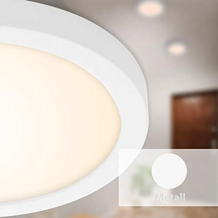 BRILONER Briloner Leuchten LED Aufbauleuchte, 2200 Lumen, 21,4 Watt, 3.000 Kelvin, Schwarz, 8x8cm - Smarte Deckenbeleuchtung – Bild 4