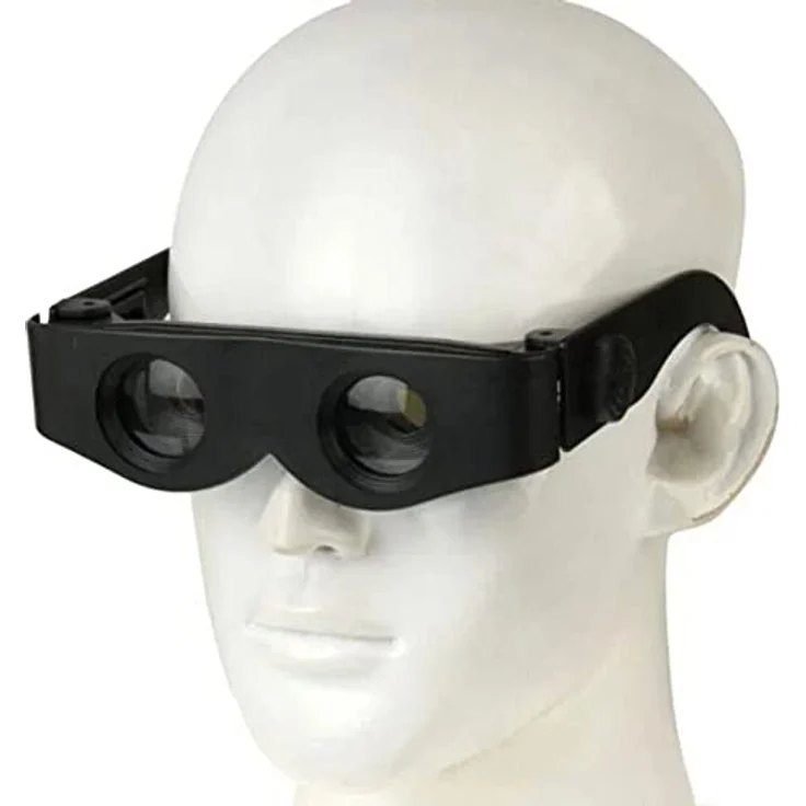 ZOOMIES Fernglasbrille Fernglas Brille Lupe Verstellbar Teleskop Angeln Tierbeobachtung Vogelbeobachtung Wandern Jagd 400% Vergrößerung – Bild 4