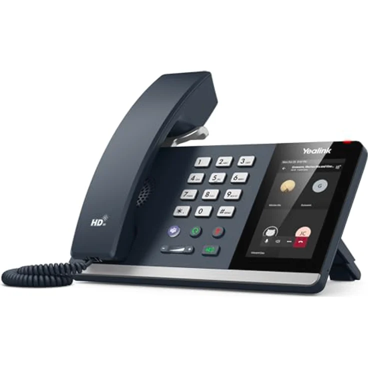 Yealink MP54 E2, VoIP-IP-Telefon in Grau mit 4" LCD-Display und kabelgebundenem Mobilteil – Bild 1