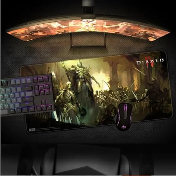 Blizzard Diablo IV - Skeleton King (XL), Mausmatte, Mehrfarbig – Bild 3