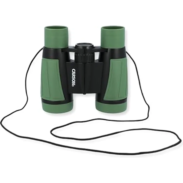 CARSON Hawk Outdoor-Fernglas für Kinder (HU-530), 30mm, robust, kompakt, grün – Bild 4