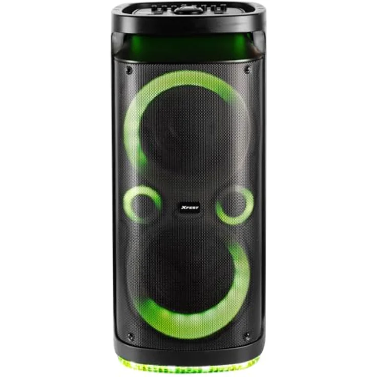 Trevi XF 3150 KB, Wireless Party Lautsprecher 130W mit Bluetooth, USB und Mikrofon, Schwarz – Bild 5